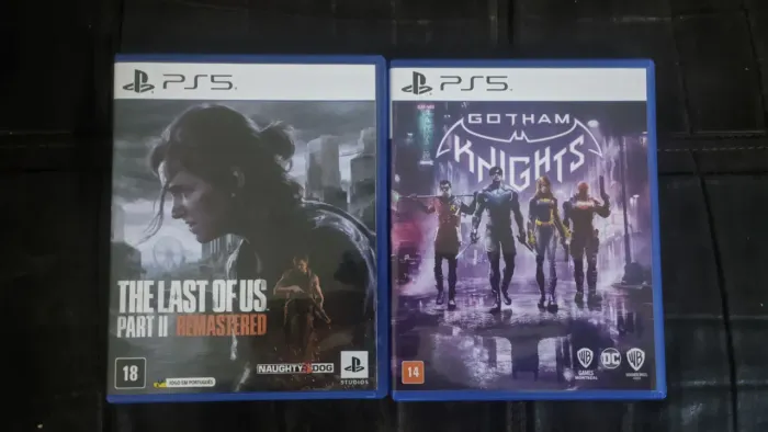 Jogos PS5 The Last of Us Part II e Ghotam Knights