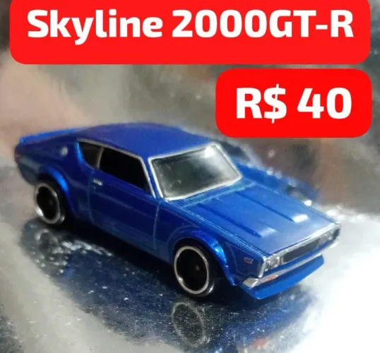 Skyline 2000 GT-R Azul Hot Wheels VENDO OU TROCO ( Leia a Descrição)