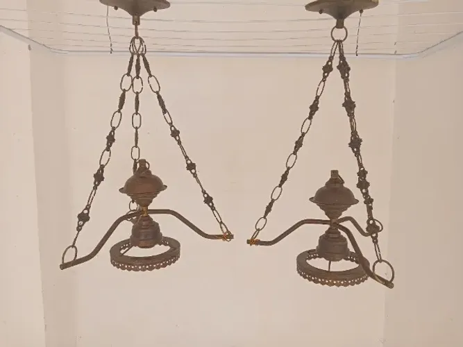 Lustre de metal antigo!