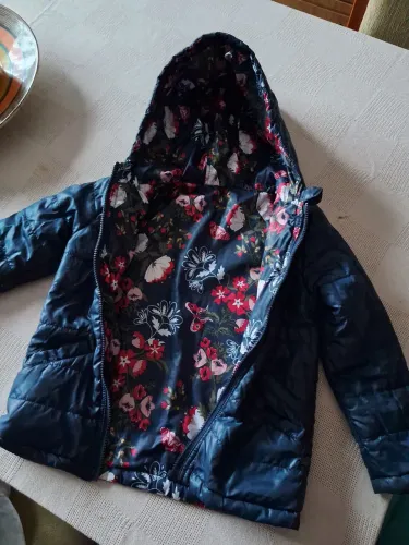 Casaco Infantil Reversível com Flores