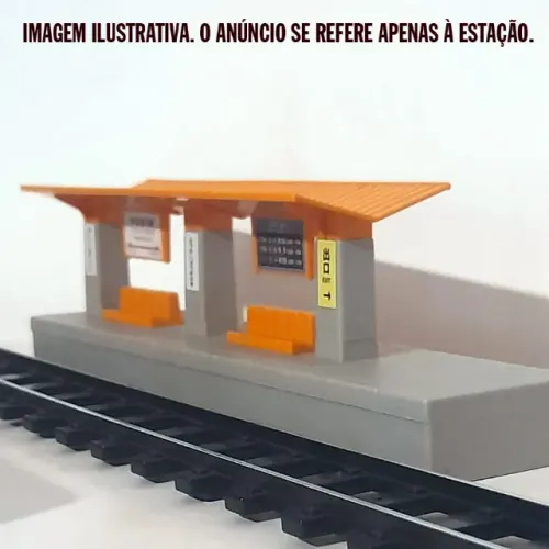 Ferrorama Estação urbana pequena Tomy teto laranja