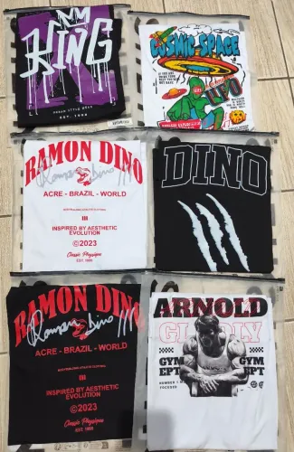 Camisa camiseta oversised Dino, Arnold e Mais!