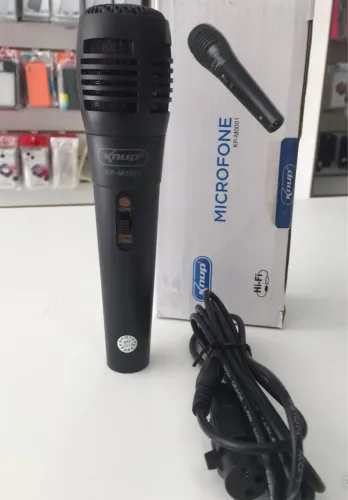 Microfone Knup KP-M0001 com Fio - Qualidade e Desempenho!
