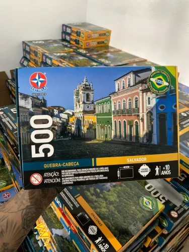 Lote com 100 Quebras cabeças Novos