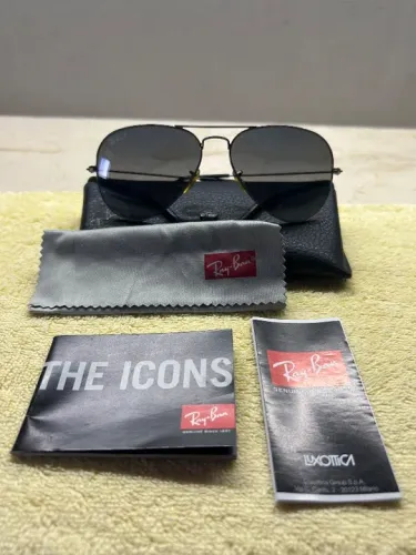 Óculos Ray-Ban aviador clássico original