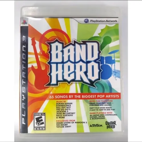 Band Hero mídia física para Playstation 3 Blu-Ray