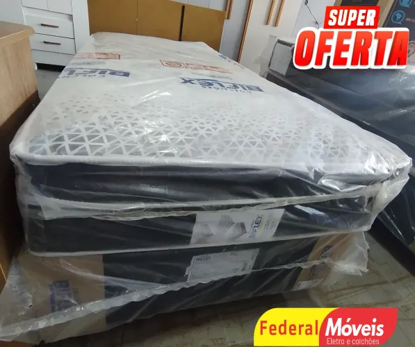 Cama Box Solteiro em Oferta 88cm Biflex - Solicitei Nosso Catálogo 