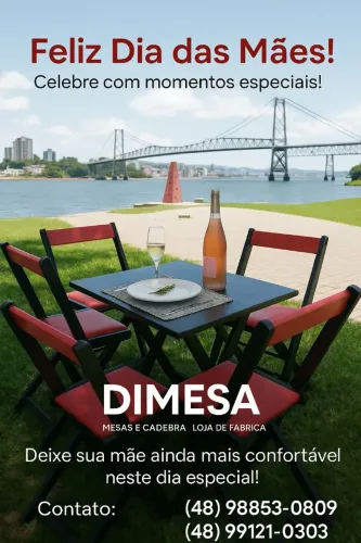 Mesas e cadeiras dobráveis Direto da fábrica 