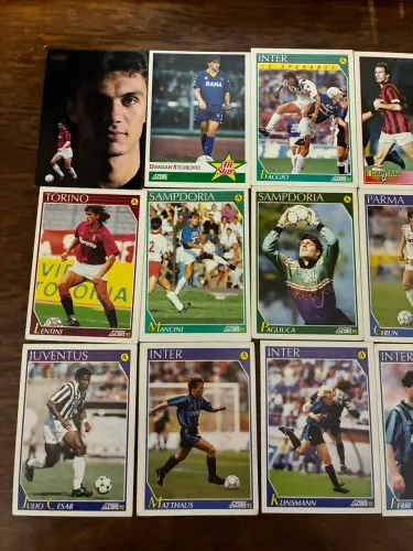 Cards do Campeonato Italiano Score 1992