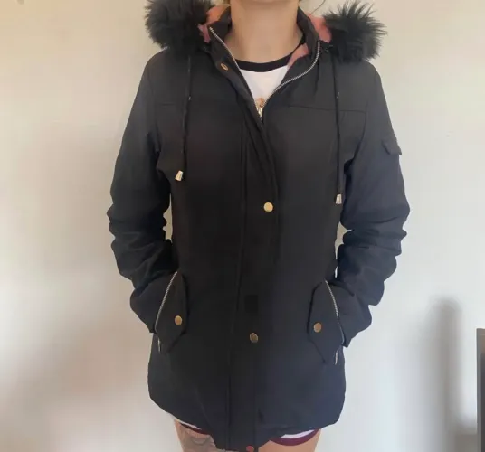 Parka preta M 