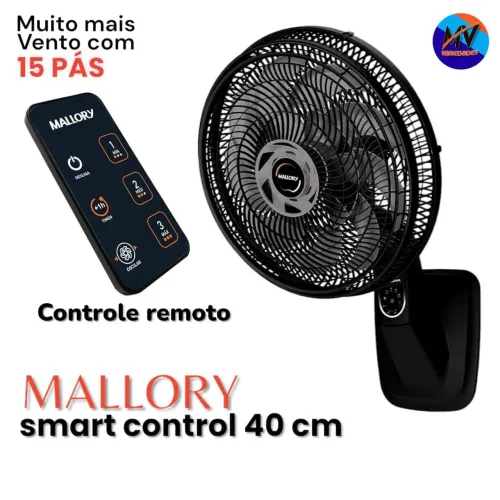 VENTILADOR DE PAREDE MALLORY SMART COM CONTROLE