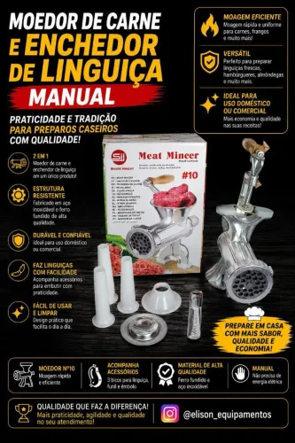 Moedor de carne manual