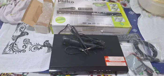 DVD NOVO PHILCO PH190 COM HDMI ENTRADA USB, KARAOKE, FUNÇÃO RIPPING 