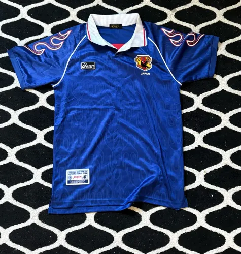 Camisa futebol seleção Japão 1998 Asics Retrô Masculina