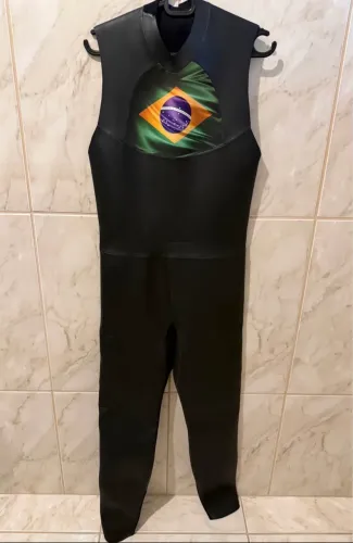 Neoprene Long John sem Manga com Back Zip 3mm Tamanho P