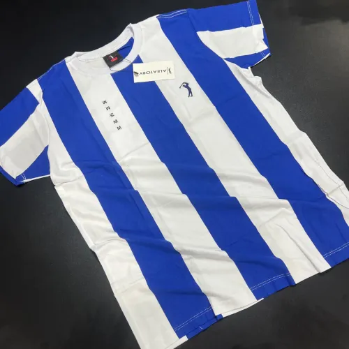 Camisa aleatóry listra vertical