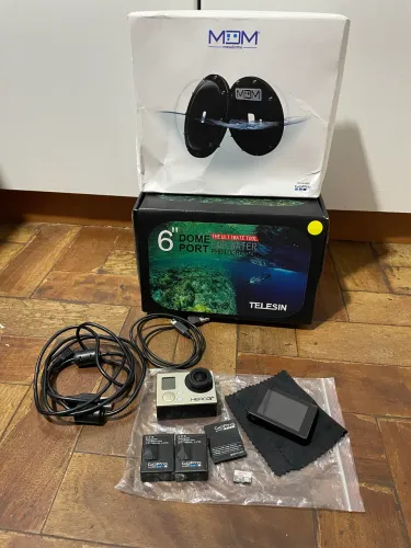 Câmera Gopro HERO 3+ com 2 DOMES + ACESSÓRIOS