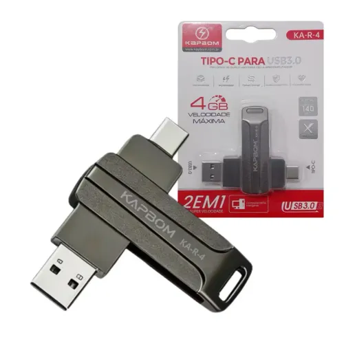 Pendrive 4GB TIPO-C para USB 3.0 Kapbom