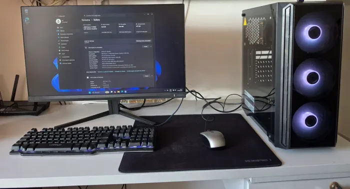PC GAMER COMPLETO RYZEN 7 5700G COM 16GB DE RAM DDR4 SSD500GB MONITOR 27