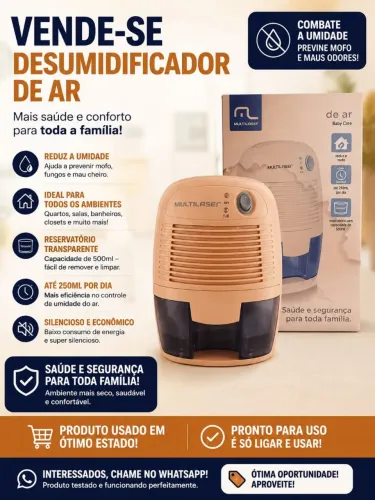Vende se desumidificador de ar
