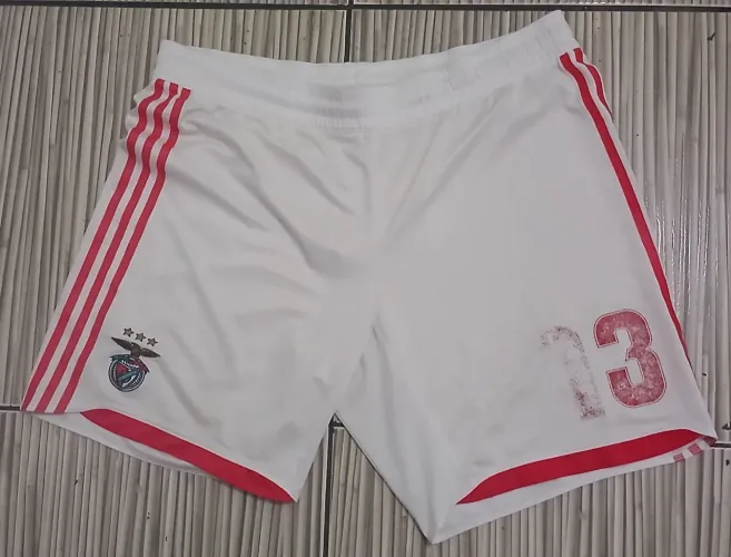 calção benfica adidas branco tamanho G