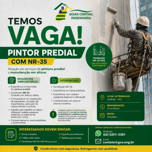 Pintor com NR35