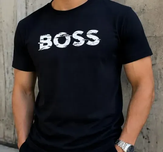Camiseta BOSS Hugo Boss Original Preta - P (S) Adulto | Estilo Premium