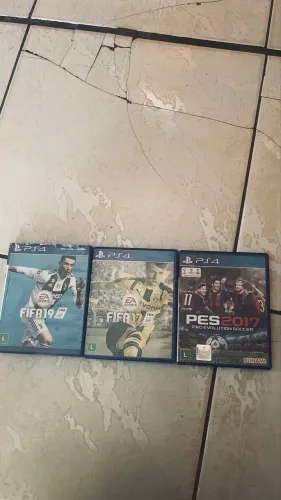 FIFA 17,FIFA 19,PES 17,POR APENAS 250 os três 