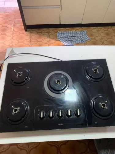 Fogão cooktop consul 5 bocas.