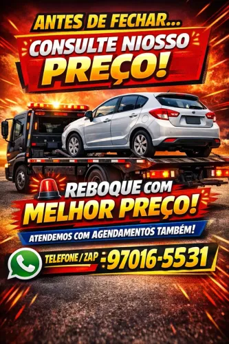 Reboque em todo estado , chega rápido