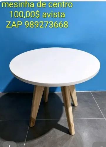 Mesa de Centro na cor branca