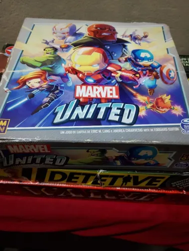 JOGOS DE MESA (WAR, MARVEL UNITED E DETETIVE PRA ELVAR LOGO!!!)