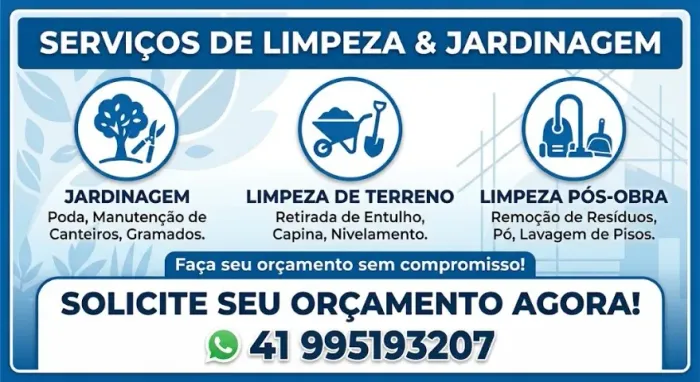 jardinagem,Roçadas e limpeza de quintal