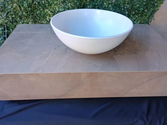 Bancada Porcelanato banheiro 