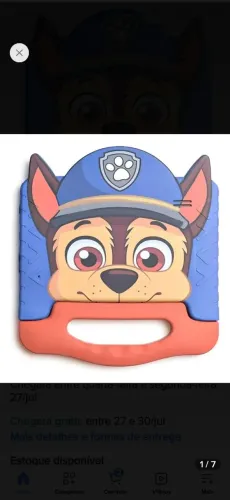 Tablet Infantil Patrulha Canina