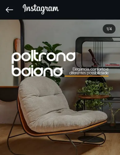 Poltrona mais puff . Design nacional 