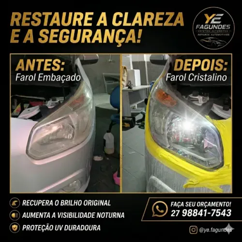 Polimento e Restauração de Farol