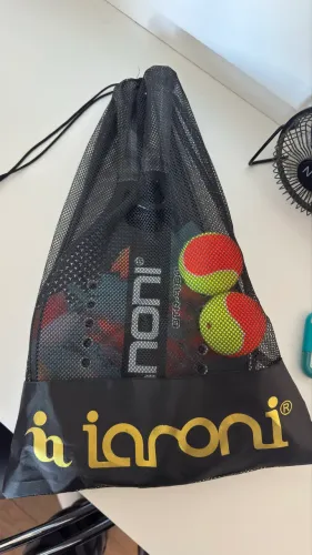 Kit Frescobol Ianoni STR-9100 - 2 Raquetes + 2 Bolas + Sacola de Transporte