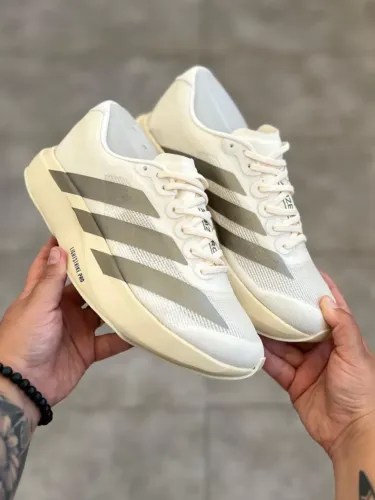 Tênis Adidas Adizero Evo SL Branco/Prata Feminino Importado Premium
