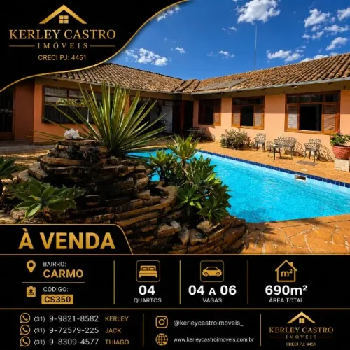 VENDO CASA ESPETACULAR NO BAIRRO NOSSA S. DO CARMO - Sete Lagoas, MG!