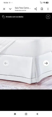 Saia cama box Queen 30 cm altura 