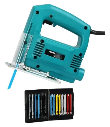 Kit Serra Tico Tico + 14 Lâminas Madeira Metal