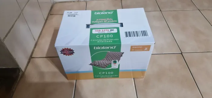Kit Colchão Pneumático + Compressor Para Acamados Anti Escara