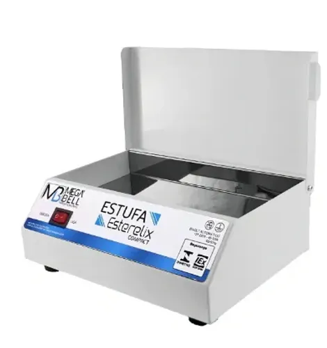 Estufa Esterilizadora Mega Bell Cor Branco para Alicates e Materiais de Manicure