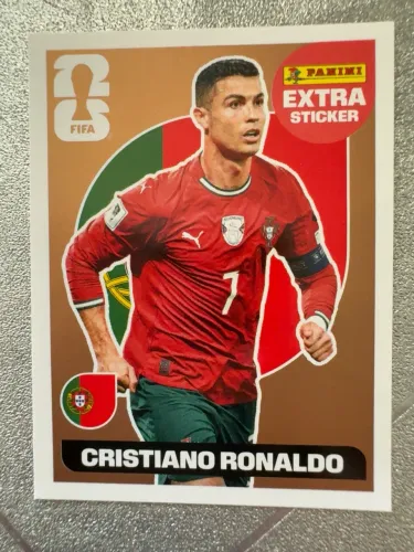 Figurinha Extra Sticker Cristiano Ronaldo Bronze - Copa do Mundo FIFA 2026 Panini
