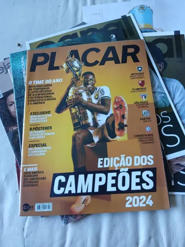 Revista placar edição dos campeões Botafogo Corinthians Real Madrid brasileirao feminino