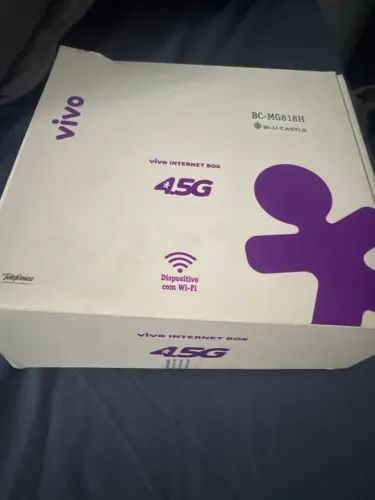 Roteador Modem Vivo Internet Box 4.5G Cat6 BluCastle BC-MG818H Wi-Fi