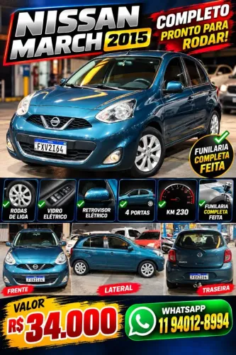 Nissan March SV 1.0 12V Flex 5P 2015