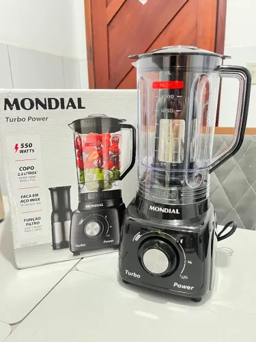 LIQUIDIFICADOR MONDIAL TURBO POWER 550W