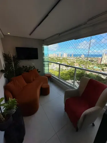 Apartamento a venda em Patamares com 3 quartos nascente e vista mar no Platno Greenville